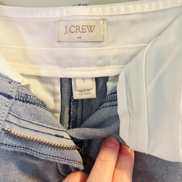 J. Crew Factory Chino Shorts Womens Size 2 Bundle Chambray Blue Navy Short - Picture 6 of 16